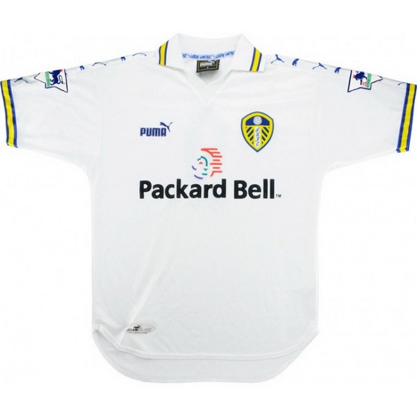 Camiseta Leeds United Replica Primera Ropa Retro 1999 2000 Blanco